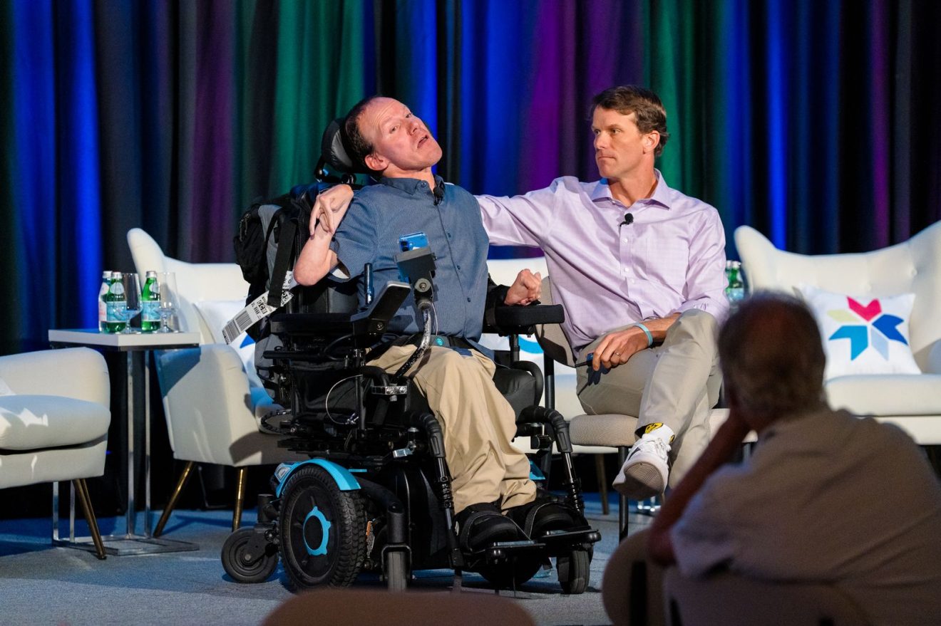 The Pease Brothers on stage at the Uncharted conference 2026
