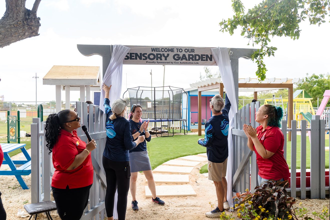 Sensory Garden Opening at Sir john A Cumber Cox Automotive Inclusion Cayman