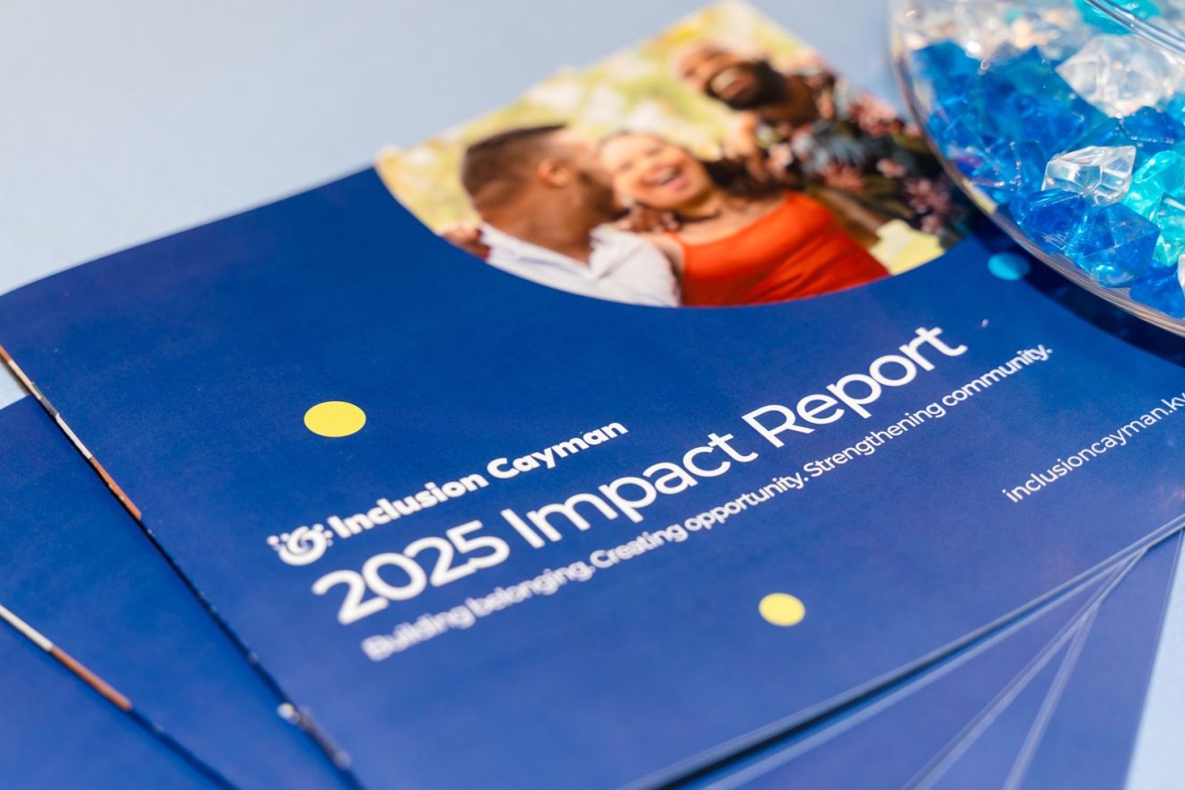 2025 Impact report booklets stacked in a pile